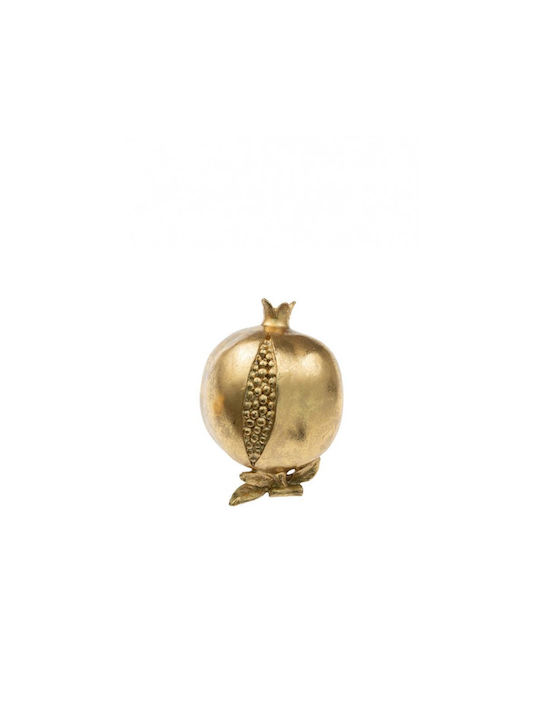 Polyester Pomegranate Gold 18x9x8cm