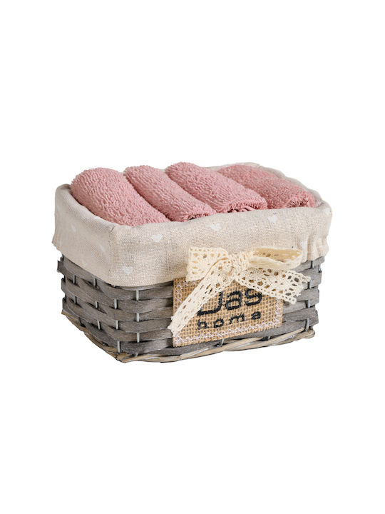 Das Home Handtuch 4003 30x30εκ. Rosa