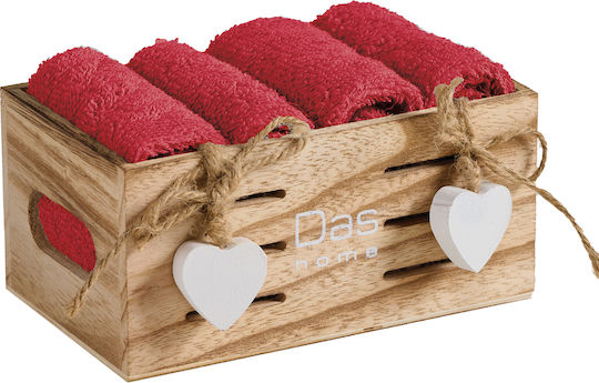 Das Home 4009 30x30cm Badetuch Rote