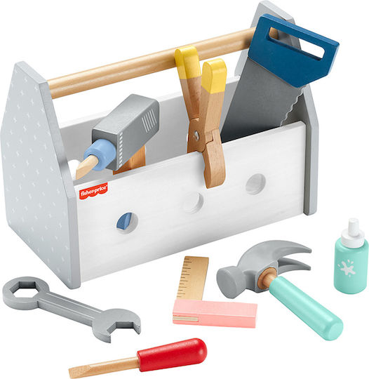 Fisher Price Παιδικό Εργαλείο από Ξύλο για 3+ Ετών 9τμχ