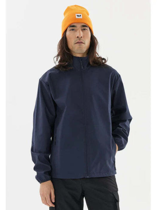 Winter Jacke Softshell Wasserdicht und Winddicht Navy Blazer