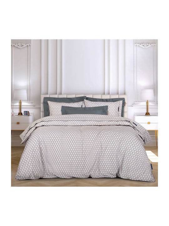 4-teiliges Bettwäsche-Set King Size – 200 Fadenzahl, 100% Baumwollmix, Superweich, Lichtbeständig
