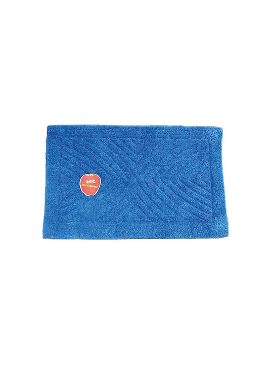 Sidirela Πατάκι Μπάνιου Βαμβακερό Anita 3219-blue Μπλε 50x80εκ.
