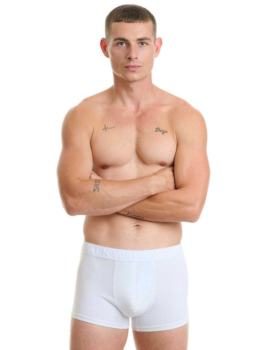 Walk Ανδρικά Μποξεράκια White 2Pack