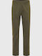 Trousers Chino in Straight Line Dusty Olive Khaki