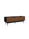 TV Stand Brooklyn Black-Natural L140xD40xH50cm