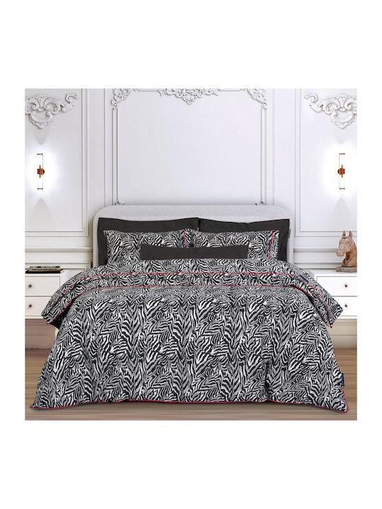 Greenwich Polo Club Duvet Cover Set Queen with 2 Pillowcases 240x260 Beige, Black