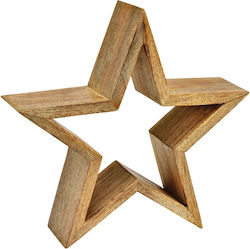 Wood Christmas Decorative Star 33x9x34cm