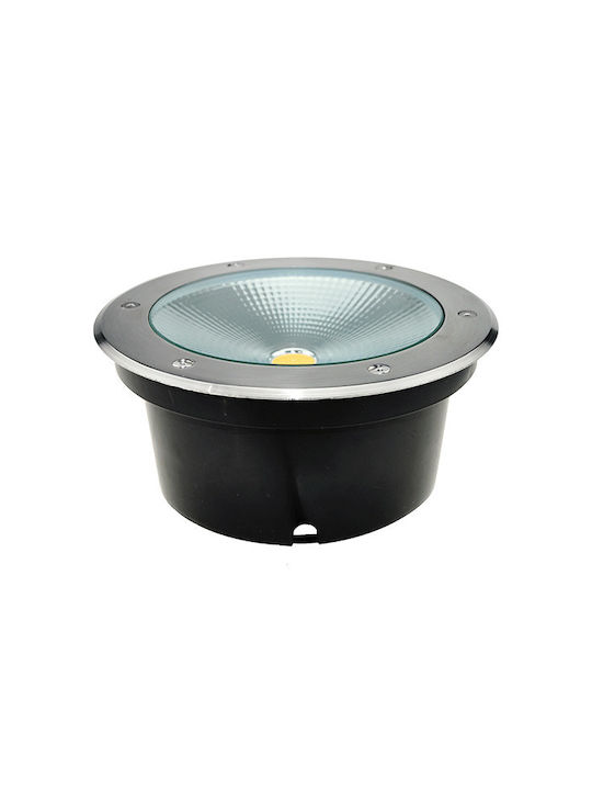 Elmark LED Floor Spot 50W with Warm White Light IP67 Gray