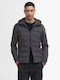 Herren Strickjacke mit Kapuze Charcoal