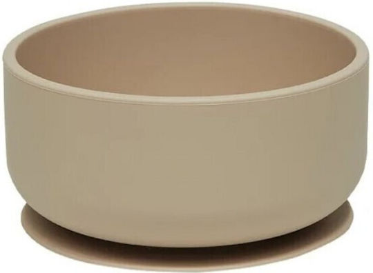 OYOY Kinderessschale aus Silikon Beige