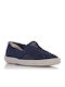 Stoff Herren Slip-Ons Blau