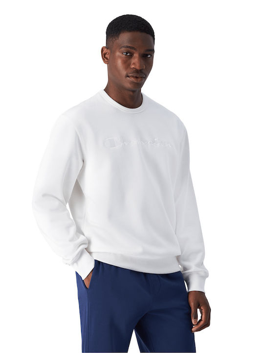 Champion Men Crewneck Sweatshirt White