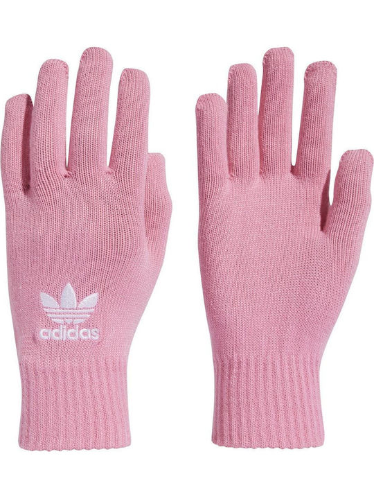 adidas Women's Knitted Touch Gloves Pink Originals