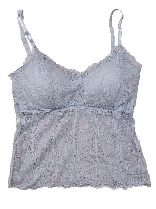 Mit Spaghetti-Träger Sky Blue Damen T-Shirt