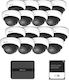 Kit Supraveghere Video Milesight 16 Camere Dome Ms-c2973-pd + 1 Nvr Ms N5016-pe