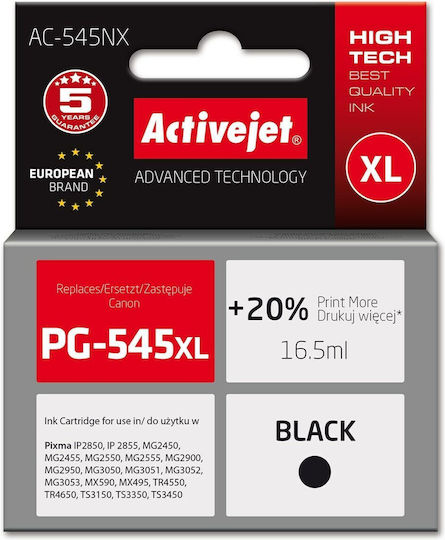 Active Jet Συμβατό Μελάνι Εκτυπωτή InkJet Canon 16.5ml Μαύρο 1τμχ