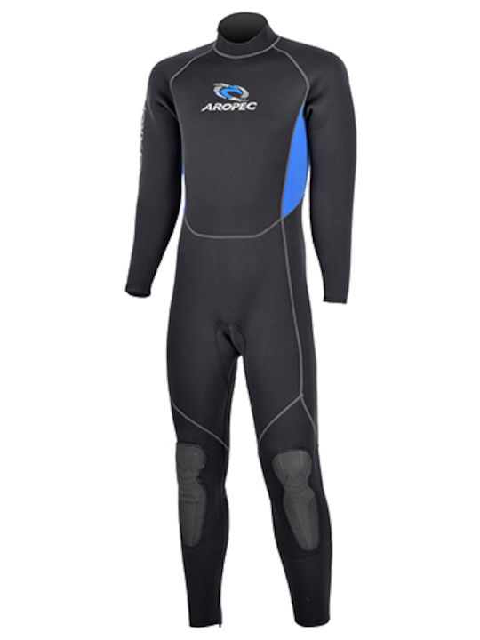 Aropec Full Body Wetsuit with Zip Blue 5mm