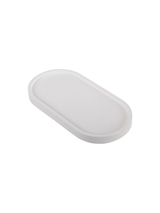Nuova Vita Plaster Oval Decorative Tray 17.7x9.5x1.7cm