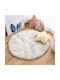 SpitiBazaar Kids Rug Alb Round with Diameter 80cm