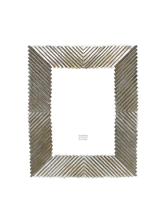 Cadan Frame Polyresin Glass Silver 20.5x1.8xh24...