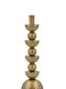 Zaros Candle Holder Metal in Gold Color 10x10x33cm 1pcs