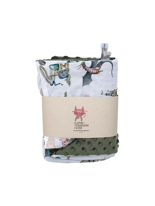 Karfitsomenos Gatos Baby Blanket Nursery Swaddling Blanket 75x110cm