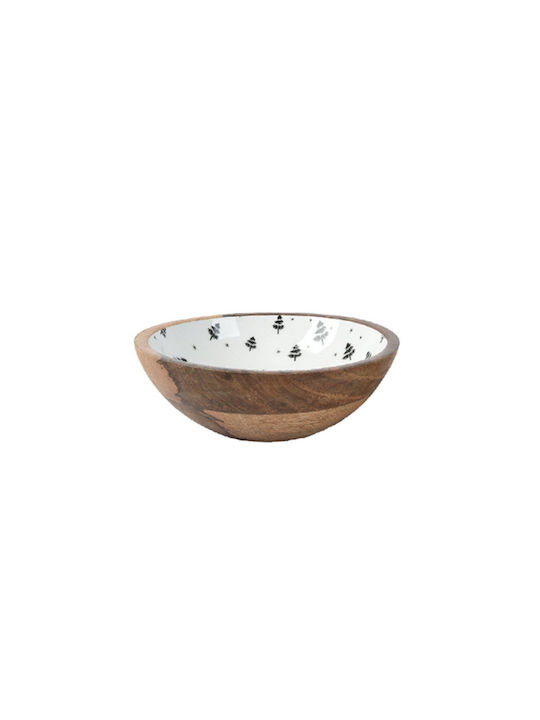 Kaemingk Weihnachtlich Schale Holz L20xB20xD6.5cm.
