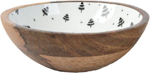 Kaemingk Weihnachtlich Schale Holz L20xB20xD6.5cm.