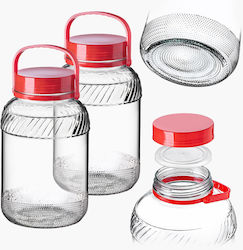 Kadax 5l Glass Jar Lid Handle Sauerkraut Fermen...
