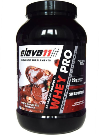 Eleven Fit Whey Pro Proteină Din Zer cu Aromă Ciocolată cu alune 900gr
