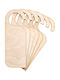 Creative Deco 10x Wooden Door Hangers 20 X 6-8 Cm Smooth Wooden Pyrography Cutouts