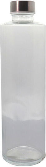 TnS Flasche Wasser Glas mit Schraubverschluss Transparent