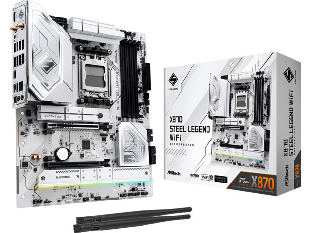 ASRock Steel Legend WiFi Χ870 Motherboard ATX με AMD AM5 Socket