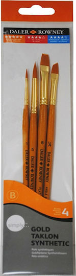 Daler Rowney Σετ Πινέλα Ζωγραφικής 4τμχ