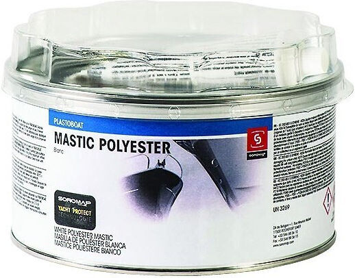 Soromap Plastoboat Бял Полиестерен Кит 250g