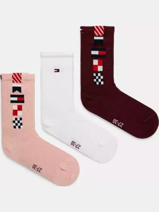 Tommy Hilfiger Παιδικές Κάλτσες Λευκές 3 Ζευγάρια