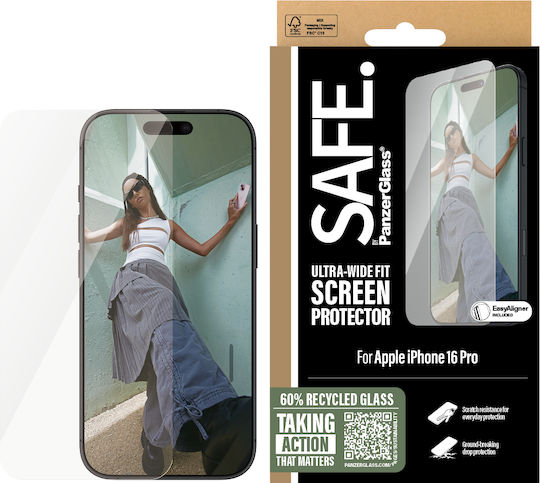 Safe By Panzerglass Screen Protector Apple Iphone 16 Pro Ultra-wide Fit