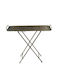 Espiel Rechteckiger Beistelltisch Aus Metall Mit Eisen M70,5xL20,5xH70,5cm Gold