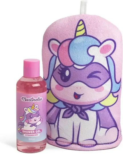 Παιδικό Σετ Μπάνιου Γάντι & Αφρόλουτρο 200ml Little Unicorn
