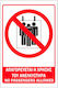 Adhesive Sign 20x30cm ''Use of Elevator Prohibited'' Red Black White Aluminum 0.8mm 1888899