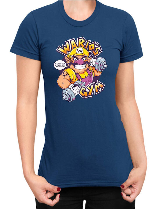 Дамска тениска Super Mario Nintendo Wario за фи...