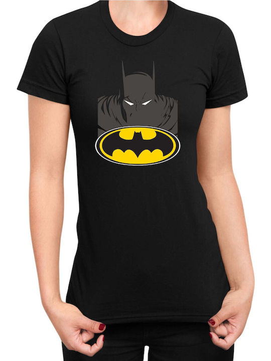 Damen T-Shirt Tralala Batman Dunkelschwarz
