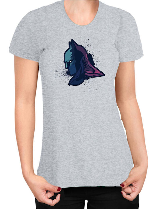 Damen T-Shirt Tralala Batman 05 Grau
