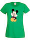 Women's Mickey Mouse 3 Green T-shirt