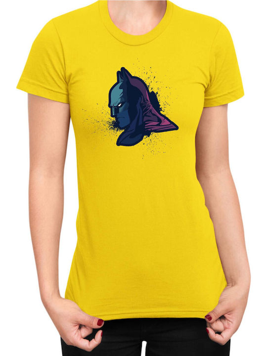 Damen T-Shirt Tralala Batman 05 Gelb