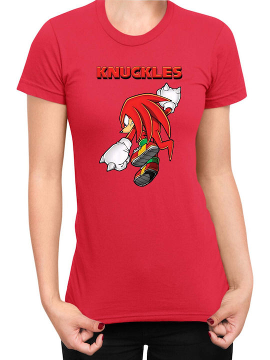 Damen T-Shirt Sonic Hedgehog Tralala Knuckles 0...