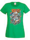 Women's T-shirt Tralala Vans Off Wall Green
