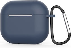 Techsuit Θήκη Σιλικόνης με Γάντζο σε Navy Μπλε χρώμα για Apple AirPods 4 Techsuit Θήκη Σιλικόνης με Γάντζο σε Navy Μπλε χρώμα για Apple AirPods 4