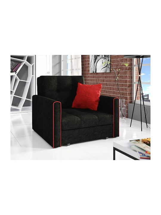 Columbus 104 Sessel Black Velvet-Black Metal 85...